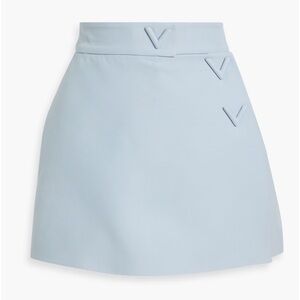 VALENTINO Blue Asymmetrical A-Line Mini Skort